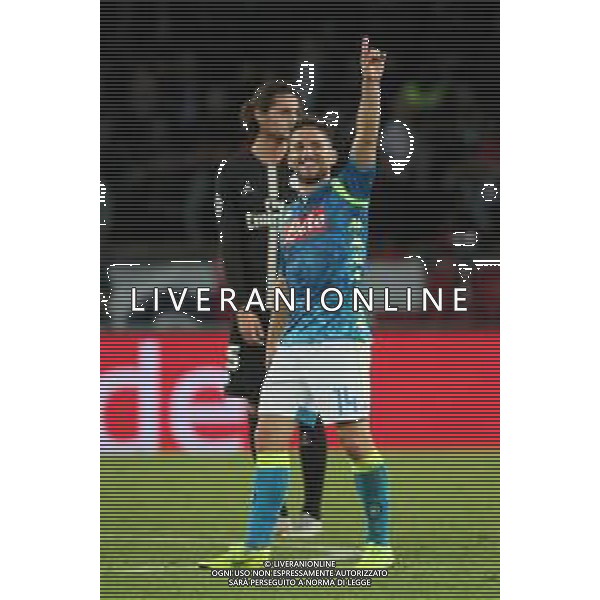 PSG Paris Saint Germain - NAPOLI CHAMPIONS LEAGUE 24.10.2018 NELLA FOTO ESULTANZA DOPO IL GOL DI DRIES MERTENS ©MOSCA/ AGENZIA ALDO LIVERANI SAS