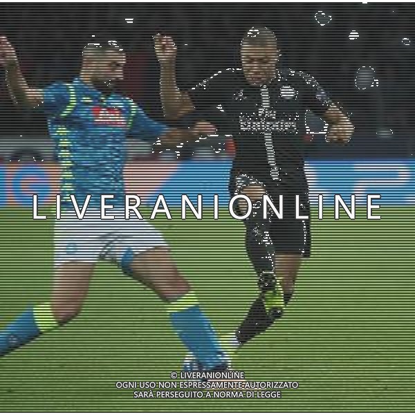 PSG Paris Saint Germain - NAPOLI CHAMPIONS LEAGUE 24.10.2018 NELLA FOTO KYLIAN MBAPPE\', RAUL ALBIOL ©MOSCA/ AGENZIA ALDO LIVERANI SAS