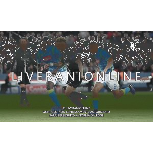 PSG Paris Saint Germain - NAPOLI CHAMPIONS LEAGUE 24.10.2018 NELLA FOTO NEYMAR E MARQUEZ ALLAN ©MOSCA/ AGENZIA ALDO LIVERANI SAS