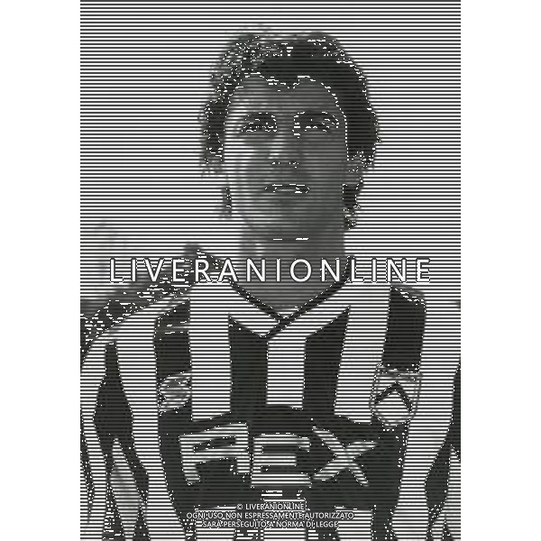 RETROSPETTIVA MARCO BRANCA CALCIATORE NELLA FOTO BRANCA MARCO CON LA MAGLIA DELL\'UDINESE CALCIO AG ALDO LIVERANI SAS