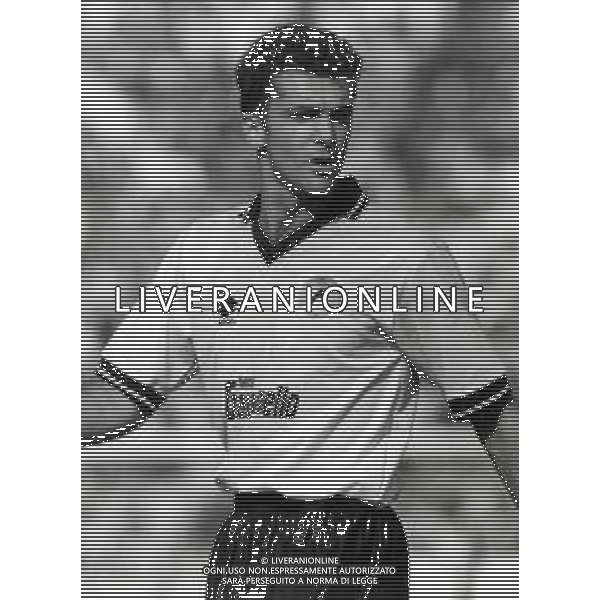 RETROSPETTIVA MARCO BRANCA CALCIATORE NELLA FOTO BRANCA MARCO CON LA MAGLIA DELL\'UDINESE CALCIO AG ALDO LIVERANI SAS