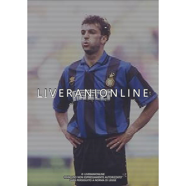 RETROSPETTIVA MARCO BRANCA CALCIATORE NELLA FOTO BRANCA MARCO CON LA MAGLIA DELL\'INTER AG ALDO LIVERANI SAS