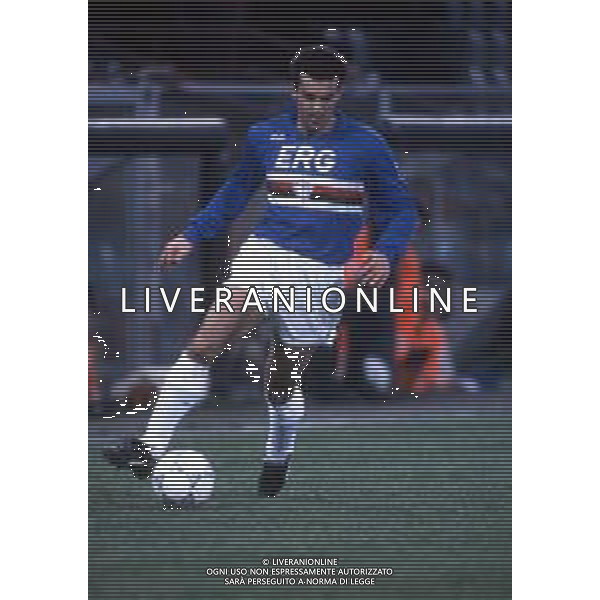 RETROSPETTIVA MARCO BRANCA CALCIATORE NELLA FOTO BRANCA MARCO CON LA MAGLIA DELLA SAMPDORIA CALCIO AG ALDO LIVERANI SAS