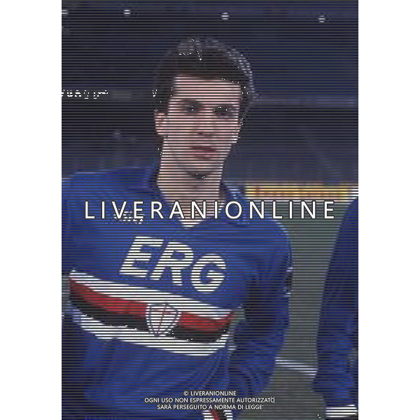 RETROSPETTIVA MARCO BRANCA CALCIATORE NELLA FOTO BRANCA MARCO CON LA MAGLIA DELLA SAMPDORIA CALCIO AG ALDO LIVERANI SAS