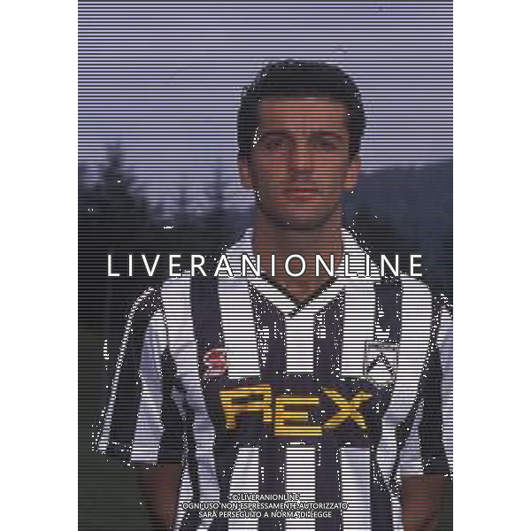 RETROSPETTIVA MARCO BRANCA CALCIATORE NELLA FOTO BRANCA MARCO CON LA MAGLIA DELL\'UDINESE CALCIO AG ALDO LIVERANI SAS