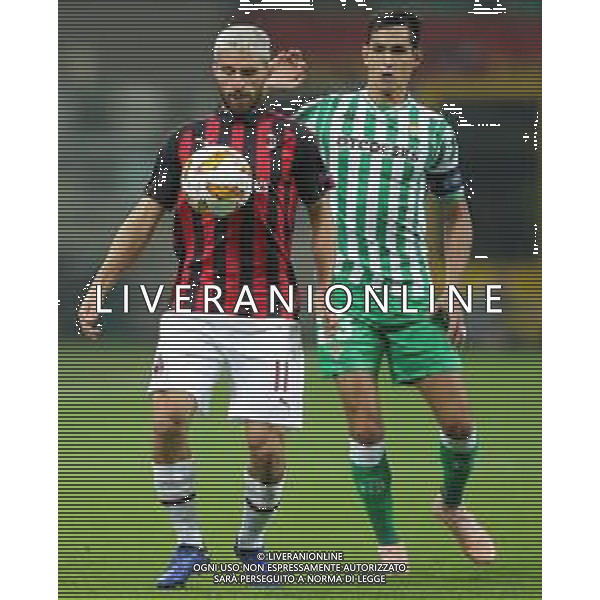 UEFA Europa League 2018/2019 Group Stage F Milano - 25.10.2018 Milan-Betis Siviglia Nella Foto: Fabio Borini e Aissa Mandi /Ph.Vitez-Ag. Aldo Liverani