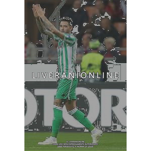 UEFA Europa League 2018/2019 Group Stage F Milano - 25.10.2018 Milan-Betis Siviglia Nella Foto: esultanza dopo il gol di Antonio Sanabria /Ph.Vitez-Ag. Aldo Liverani