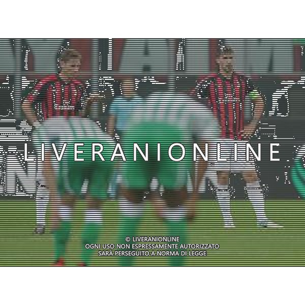UEFA Europa League 2018/2019 Group Stage F Milano - 25.10.2018 Milan-Betis Siviglia Nella Foto:delusione di alessio romagnoli e lucas biglia /Ph.Vitez-Ag. Aldo Liverani