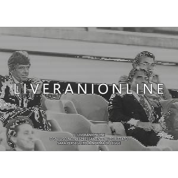 RETROSPETTIVA BERNARD TAPIE PRESIDENTE DEL MARSIGLIA CALCIO NELLA FOTO BERNARD TAPIE CON ENRICO BENDONI AG ALDO LIVERANI SAS