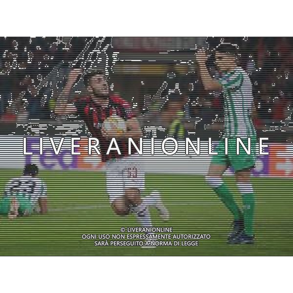 UEFA Europa League 2018/2019 Group Stage F Milano - 25.10.2018 Milan-Betis Siviglia Nella Foto: esultanza dopo il gol di patrick cutrone /Ph.Vitez-Ag. Aldo Liverani