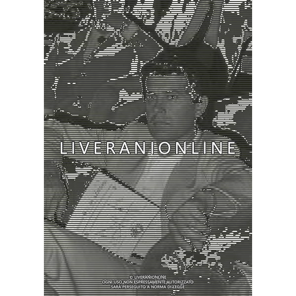 1982 MILANO TERRAZZA MARTINI PRESENTAZIONE TEAM GIACOMO AGOSTINI NELLA FOTO GIACOMO AGOSTINI AG ALDO LIVERANI SAS