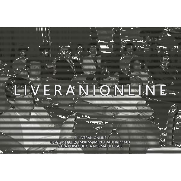 1982 MILANO TERRAZZA MARTINI PRESENTAZIONE TEAM GIACOMO AGOSTINI NELLA FOTO GIACOMO AGOSTINI AG ALDO LIVERANI SAS