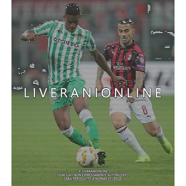 UEFA Europa League 2018/2019 Group Stage F Milano - 25.10.2018 Milan-Betis Siviglia Nella Foto:Junior Firpo - Jesus Suso /Ph.Vitez-Ag. Aldo Liverani