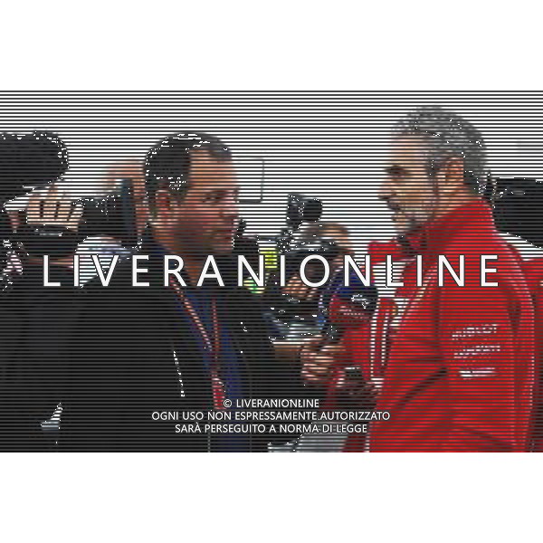 (L to R): Ted Kravitz (GBR) Sky Sports Pitlane Reporter with Maurizio Arrivabene (ITA) Ferrari Team Principal. 19.10.2018. Formula 1 World Championship, Rd 18, United States Grand Prix, Austin, Texas, USA, Practice Day. AG ALDO LIVERANI SAS-ONLY ITALY