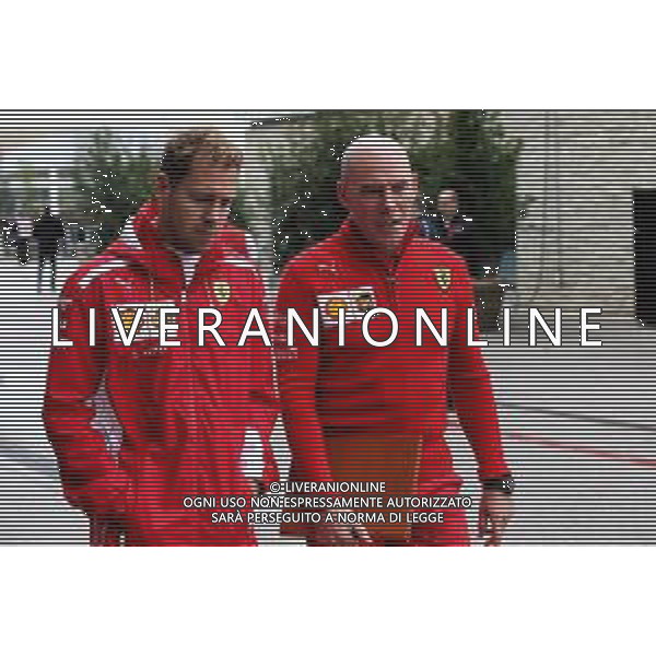 (L to R): Sebastian Vettel (GER) Ferrari with Jock Clear (GBR) Ferrari Engineering Director. 19.10.2018. Formula 1 World Championship, Rd 18, United States Grand Prix, Austin, Texas, USA, Practice Day. AG ALDO LIVERANI SAS-ONLY ITALY
