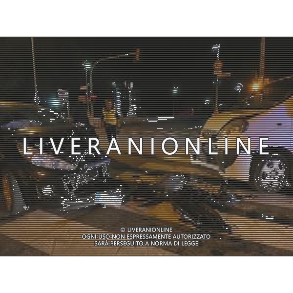 IMOLA 26 10 2018 VIA GRAZIADEI VIALE DANTE DAVANTI L\'AUTODROMO AUTO FURGONE 118 E POLIZIA MUNICIPALE foto gianni sanna-ag aldol iverani sas