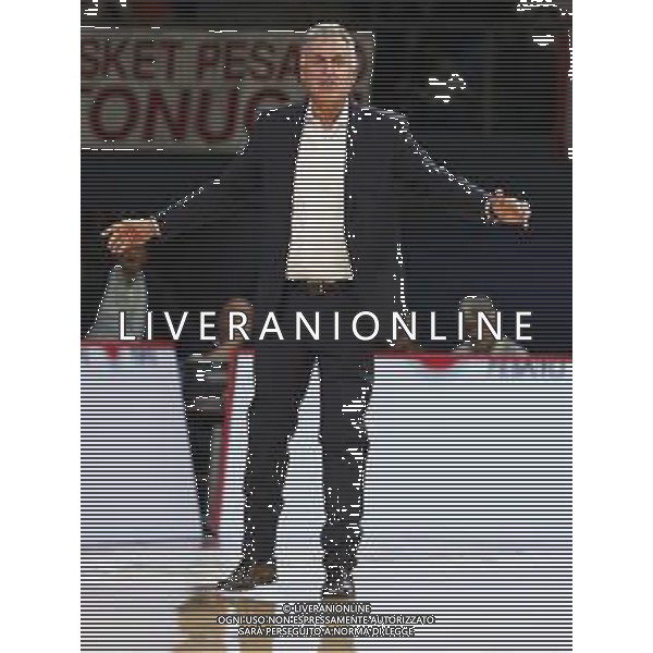 Lega Basket serie A - V.L. Pesaro - AX Armani Echange Milano 28/10/2018 nella foto: Coach Galli Massimo (V.L. Pesaro) ©Claudio Zamagni/Agenzia Aldo Liverani
