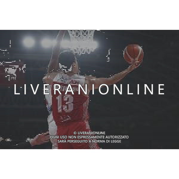 Lega Basket serie A - V.L. Pesaro - AX Armani Echange Milano 28/10/2018 nella foto: Fontecchio Simone (AX Armani Echange Milano) ©Claudio Zamagni/Agenzia Aldo Liverani