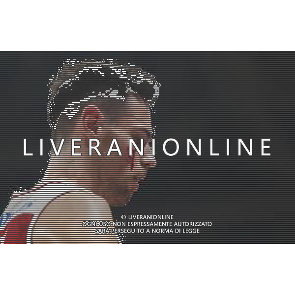 LegA BAsket A - V.L. PesAro - AX ArmAni EchAnge MilAno 28/10/2018 nellA foto: ZAnotti Simone (V.L. PesAro) ferito al viso ©ClAudio ZAmAgni/AgenziA Aldo LiverAni / AGENZIA ALDO LIVERANI SAS - LegA Basket Serie A1 - V.L. PesAro - AX ArmAni EchAnge MilAno 28.10.2018