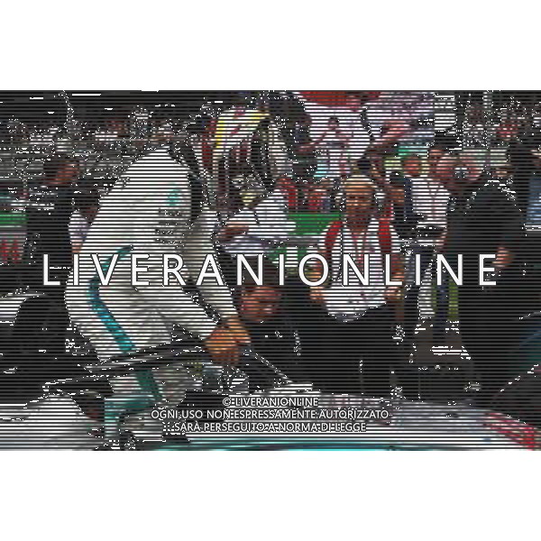 Lewis Hamilton (GBR) Mercedes AMG F1 W09 on the grid. 28.10.2018. Formula 1 World Championship, Rd 19, Mexican Grand Prix, Mexico City, Mexico, Race Day. AGENZIA ALDO LIVERANI SAS - ITALY ONLY EDITORIAL USE ONLY - GP F1 MESSICO GARA 28.10.2018