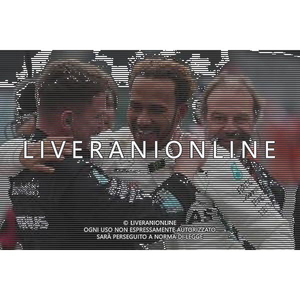Lewis Hamilton (GBR) Mercedes AMG F1 W09 celebrates his 5th World Championship. 28.10.2018. Formula 1 World Championship, Rd 19, Mexican Grand Prix, Mexico City, Mexico, Race Day. / AGENZIA ALDO LIVERANI SAS - ITALY ONLY EDITORIAL USE ONLY - GP F1 MESSICO GARA 28.10.2018