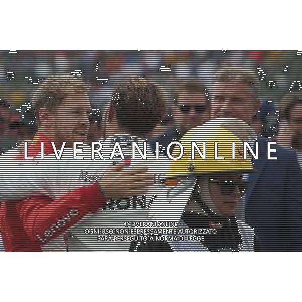 Lewis Hamilton (GBR) Mercedes AMG F1 andSebastian Vettel (GER) Scuderia Ferrari 28.10.2018. Formula 1 World Championship, Rd 19, Mexican Grand Prix, Mexico City, Mexico, Race Day. / AGENZIA ALDO LIVERANI SAS - ITALY ONLY EDITORIAL USE ONLY - GP F1 MESSICO GARA 28.10.2018