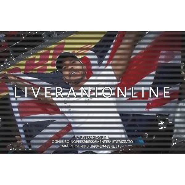Lewis Hamilton (GBR) Mercedes AMG F1 celebrates winning the World Championship with the team. 28.10.2018. Formula 1 World Championship, Rd 19, Mexican Grand Prix, Mexico City, Mexico, Race Day. AG ALDO LIVERANI SAS-ONLY ITALY