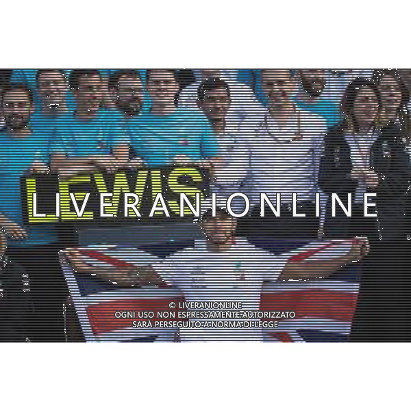 Lewis Hamilton (GBR) Mercedes AMG F1 celebrates winning the World Championship with the team. 28.10.2018. Formula 1 World Championship, Rd 19, Mexican Grand Prix, Mexico City, Mexico, Race Day. AG ALDO LIVERANI SAS-ONLY ITALY