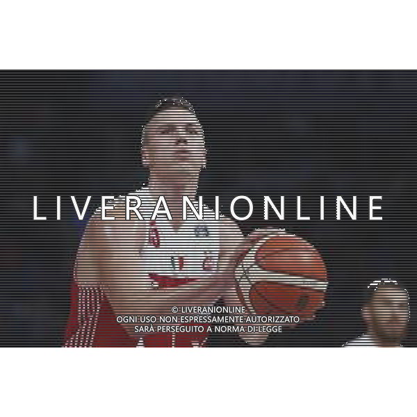 Lega Basket serie A- V.L. Pesaro - AX Armani Echange Milano 28/10/2018 nella foto: Tarczewski Kaleb (AX Armani Echange Milano) ©Claudio Zamagni/Agenzia Aldo Liverani