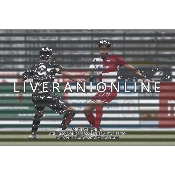 Rimini - Sudtirol Campionato di calcio serie C gruppo B 28/10/2018 nella foto: Busce Luigi (Rimini fc) Costantino Rocco (fc sudtirol) ©Claudio Zamagni/Agenzia Aldo Liverani