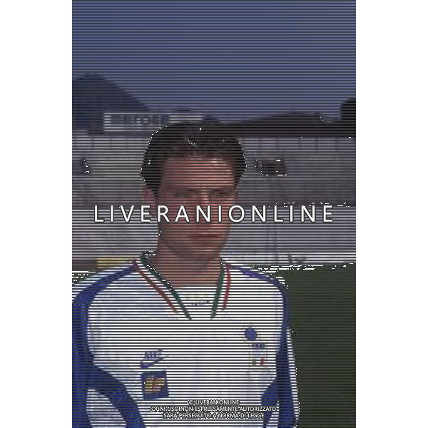RETROSPETTIVA MASSIMO BRAMBILLA CALCIATORE NELLA FOTO MASSIMO BRAMBILLA CON LA MAGLIA DELLA NAZIONALE ITALIANA AG ALDO LIVERANI SAS