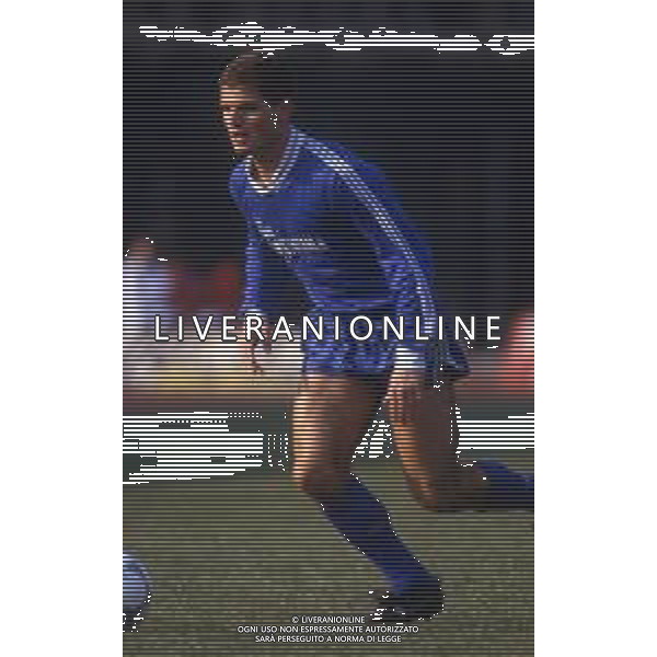RETROSPETTIVA MASSIMO BRAMBATI CALCIATORE NELLA FOTO BRAMBATI MASSIMO CON LA MAGLIA DELL\'EMPOLI AG ALDO LIVERANI SAS