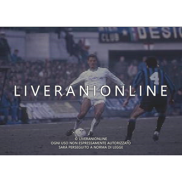 RETROSPETTIVA MASSIMO BRAMBATI CALCIATORE NELLA FOTO BRAMBATI MASSIMO CON LA MAGLIA DELL\'EMPOLI AG ALDO LIVERANI SAS