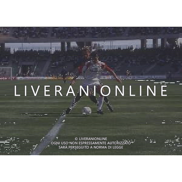 RETROSPETTIVA MASSIMO BRAMBATI CALCIATORE NELLA FOTO BRAMBATI MASSIMO CON LA MAGLIA DEL BARI AG ALDO LIVERANI SAS