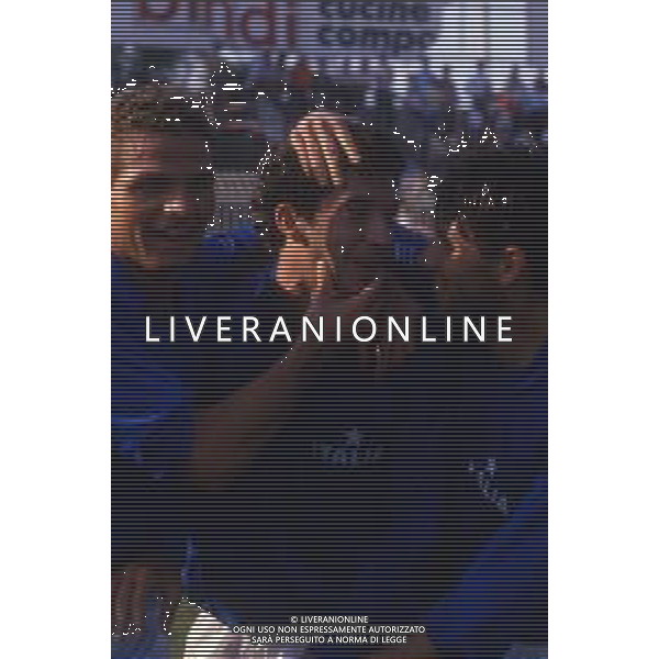 RETROSPETTIVA MASSIMO BRAMBATI CALCIATORE NELLA FOTO BRAMBATI MASSIMO CON LA MAGLIA DELLA NAZIONALE ITALIA AG ALDO LIVERANI SAS