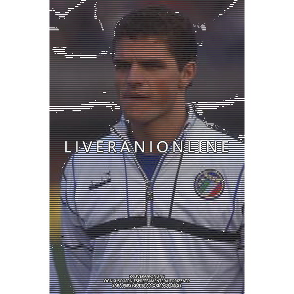RETROSPETTIVA MASSIMO BRAMBATI CALCIATORE NELLA FOTO BRAMBATI MASSIMO CON LA MAGLIA DELLA NAZIONALE ITALIA AG ALDO LIVERANI SAS