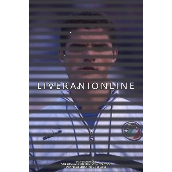 RETROSPETTIVA MASSIMO BRAMBATI CALCIATORE NELLA FOTO BRAMBATI MASSIMO CON LA MAGLIA DELLA NAZIONALE ITALIA AG ALDO LIVERANI SAS