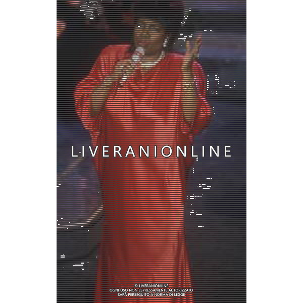 GLORIA GAYNOR, nome d\'arte di Gloria Fowles, Cantante Statunitense - RETROSPETTIVA nella foto nel 1991 a SanRemo © ARCHIVIO / AGENZIA ALDO LIVERANI SAS