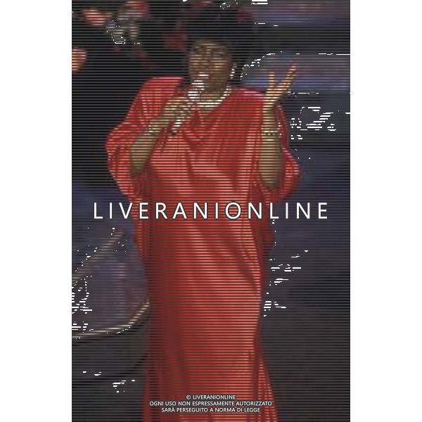 GLORIA GAYNOR, nome d\'arte di Gloria Fowles, Cantante Statunitense - RETROSPETTIVA nella foto nel 1991 a SanRemo © ARCHIVIO / AGENZIA ALDO LIVERANI SAS