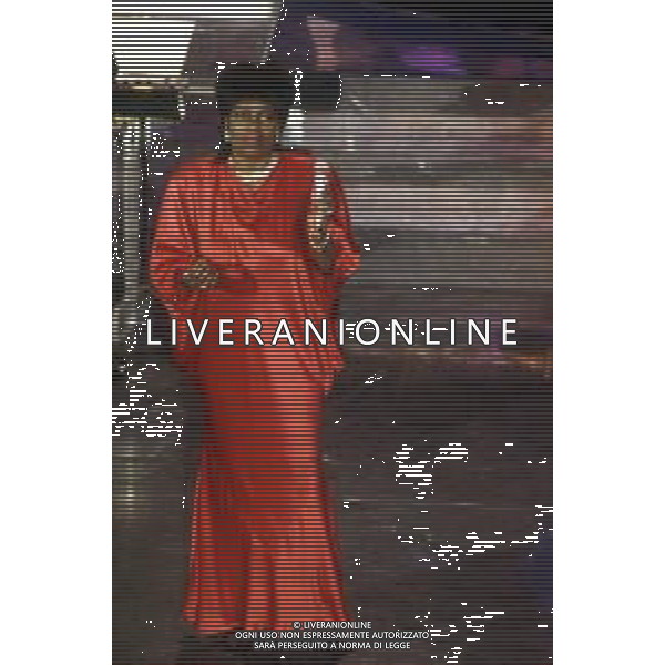 GLORIA GAYNOR, nome d\'arte di Gloria Fowles, Cantante Statunitense - RETROSPETTIVA nella foto nel 1991 a SanRemo © ARCHIVIO / AGENZIA ALDO LIVERANI SAS