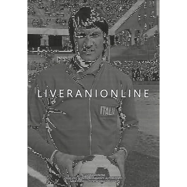 1973 GENOVA -ALLENAMENTO NAZIONALE ITALIANA DI CALCIO NELLA FOTO ENRICO ALBERTOSI AG ALDO LIVERANI SAS