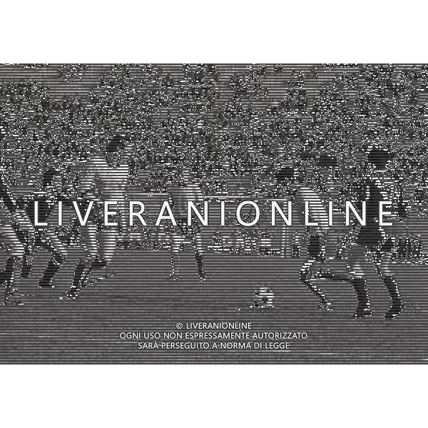 1973 GENOVA -ALLENAMENTO NAZIONALE ITALIANA DI CALCIO NELLA FOTO PIETRO ANASTASI E GIGI RIVA AG ALDO LIVERANI SAS