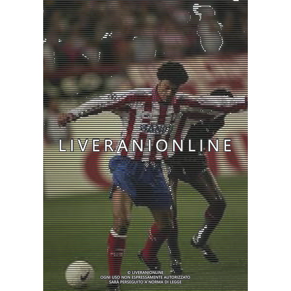 19-03-1997 MADRID -CHAMPIONA LEAGUE ATLETICO MADRID AJAX 2-3 NELLA FOTO KIKO AG ALDO LIVERANI SAS