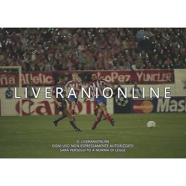 19-03-1997 MADRID -CHAMPIONA LEAGUE ATLETICO MADRID AJAX 2-3 NELLA FOTO JUAN ESNAIDER AG ALDO LIVERANI SAS