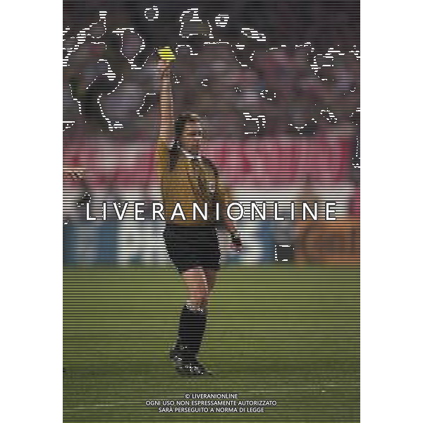 19-03-1997 MADRID -CHAMPIONA LEAGUE ATLETICO MADRID AJAX 2-3 NELLA FOTO ARBITRO Serge Muhmenthaler AG ALDO LIVERANI SAS