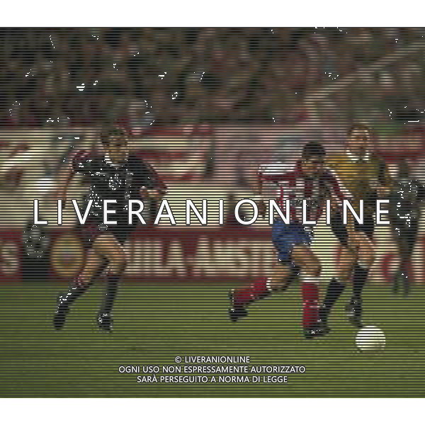 19-03-1997 MADRID -CHAMPIONA LEAGUE ATLETICO MADRID AJAX 2-3 NELLA FOTO DIEGO SIMEONE AG ALDO LIVERANI SAS