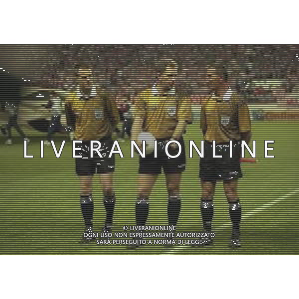 19-03-1997 MADRID -CHAMPIONA LEAGUE ATLETICO MADRID AJAX 2-3 NELLA FOTO ARBITRO Serge Muhmenthaler AG ALDO LIVERANI SAS
