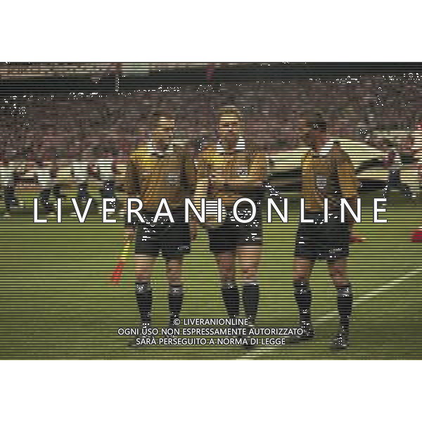 19-03-1997 MADRID -CHAMPIONA LEAGUE ATLETICO MADRID AJAX 2-3 NELLA FOTO ARBITRO Serge Muhmenthaler AG ALDO LIVERANI SAS