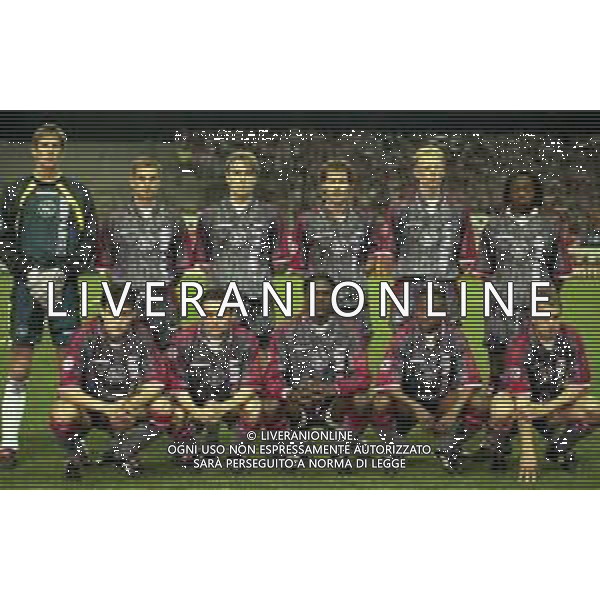 19-03-1997 MADRID -CHAMPIONA LEAGUE ATLETICO MADRID AJAX 2-3 NELLA FOTO formazione ajax AG ALDO LIVERANI SAS