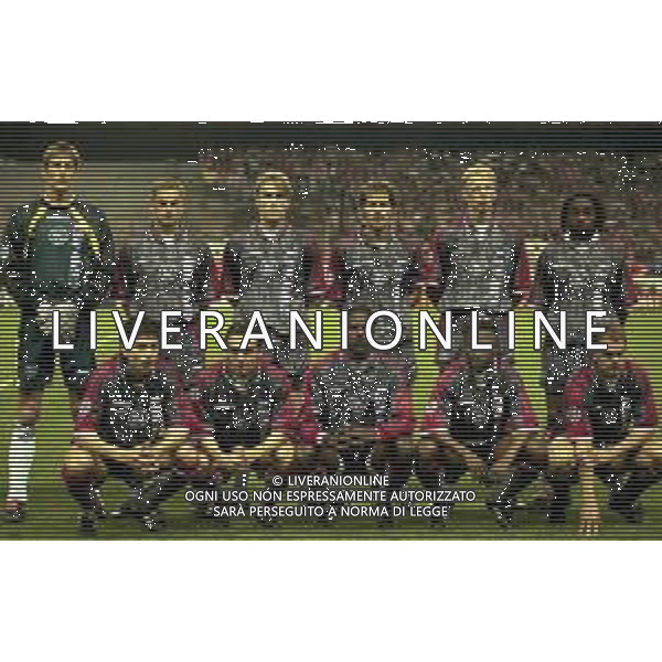 19-03-1997 MADRID -CHAMPIONA LEAGUE ATLETICO MADRID AJAX 2-3 NELLA FOTO formazione ajax AG ALDO LIVERANI SAS